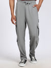 Men Solid Cargo Dark Gray 6 Pocket