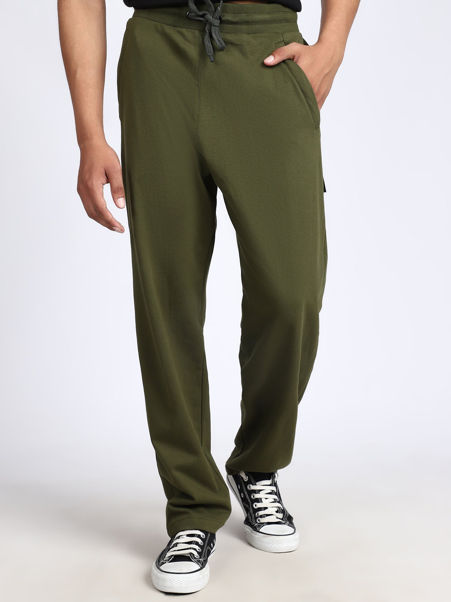 Men Daily Solid Trackpants
