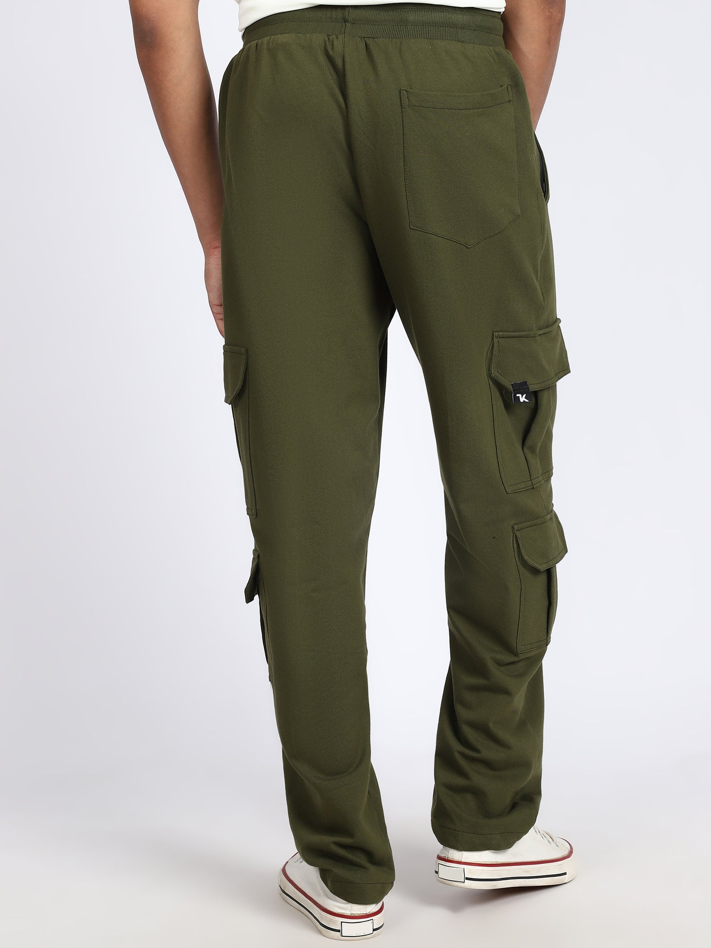 Men Travel Solid Trackpants