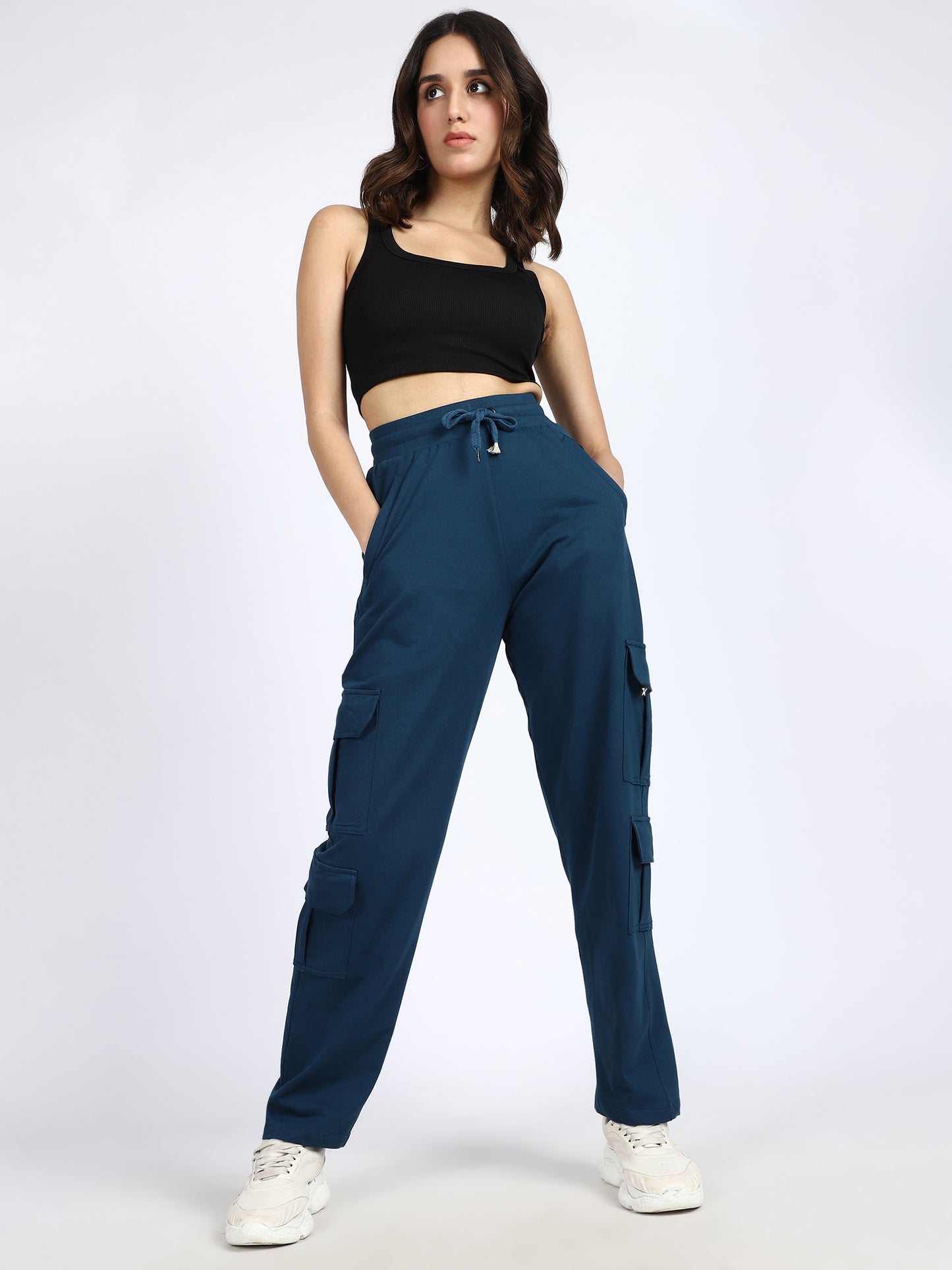 Women Solid Travel Trackpants
