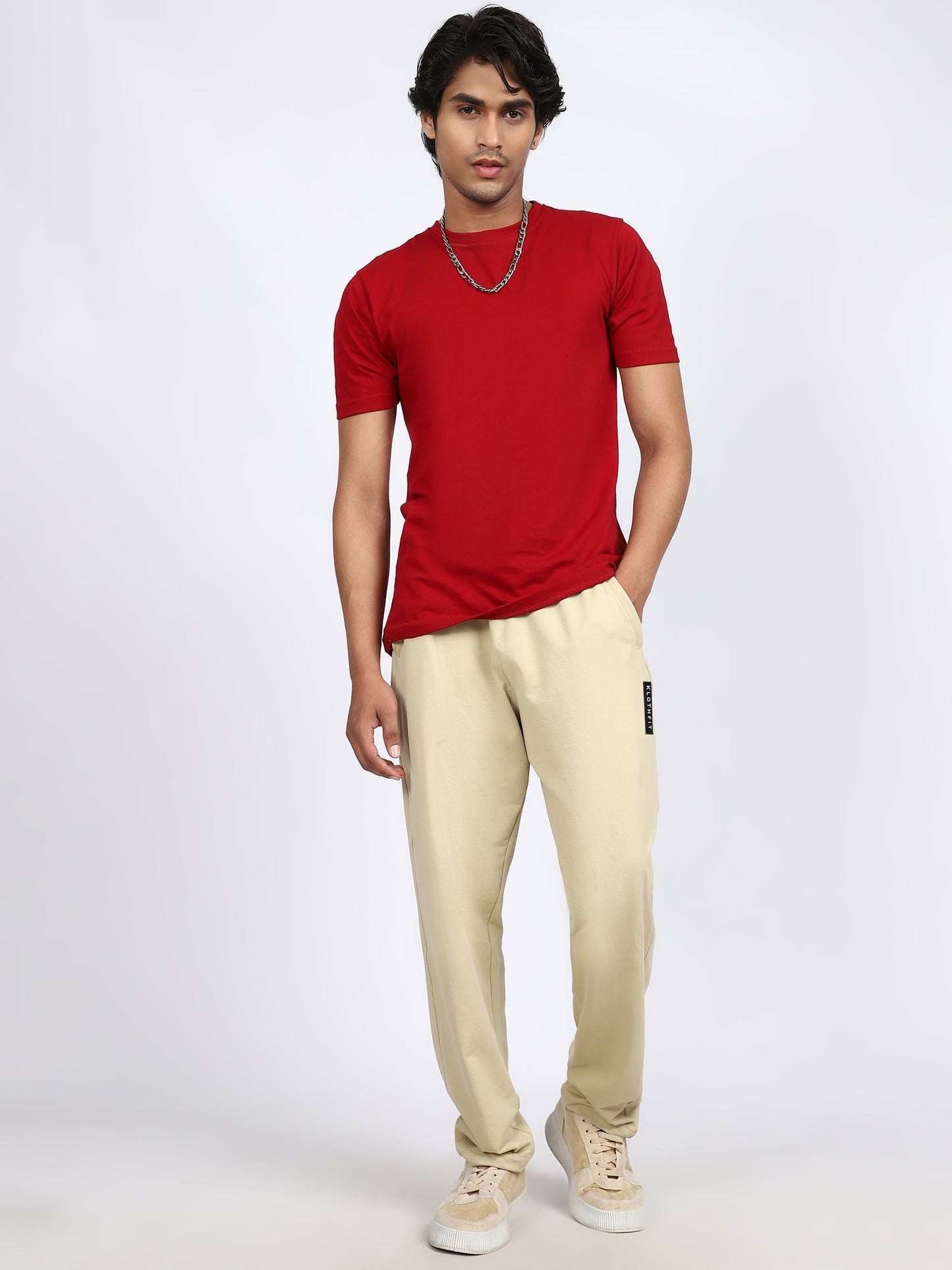Men Daily Solid Trackpants