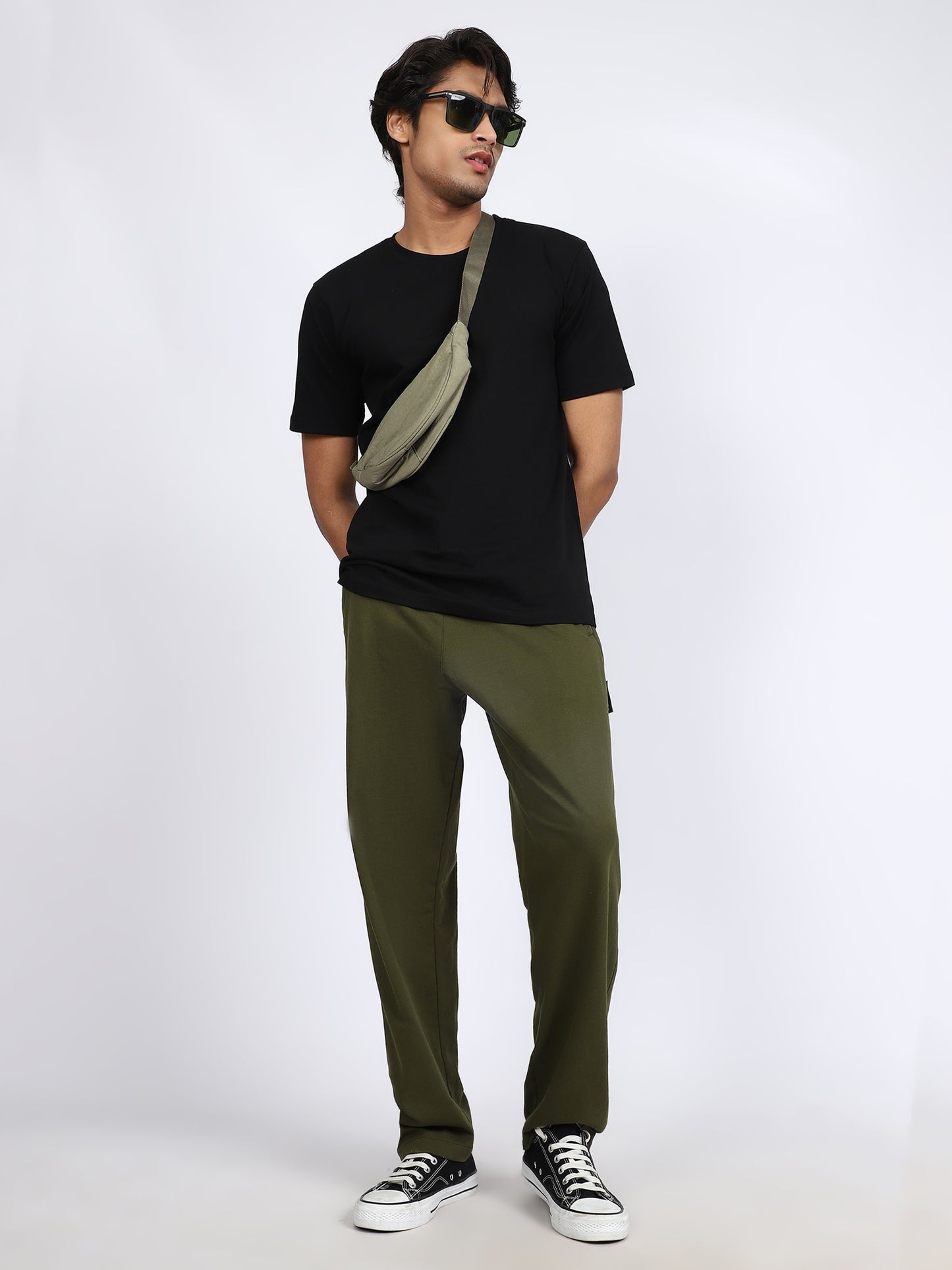 Men Daily Solid Trackpants