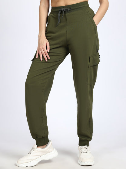 Women Streetwear Solid Joggers
