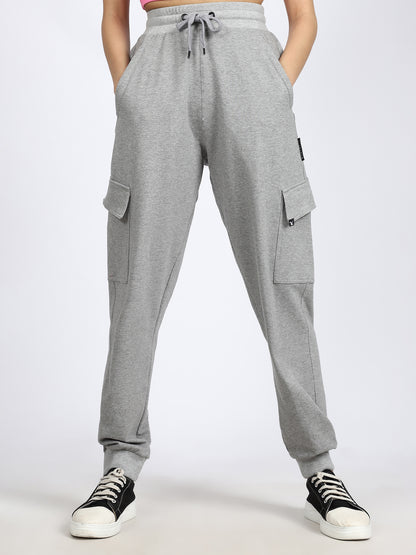 Women Streetwear Solid Joggers
