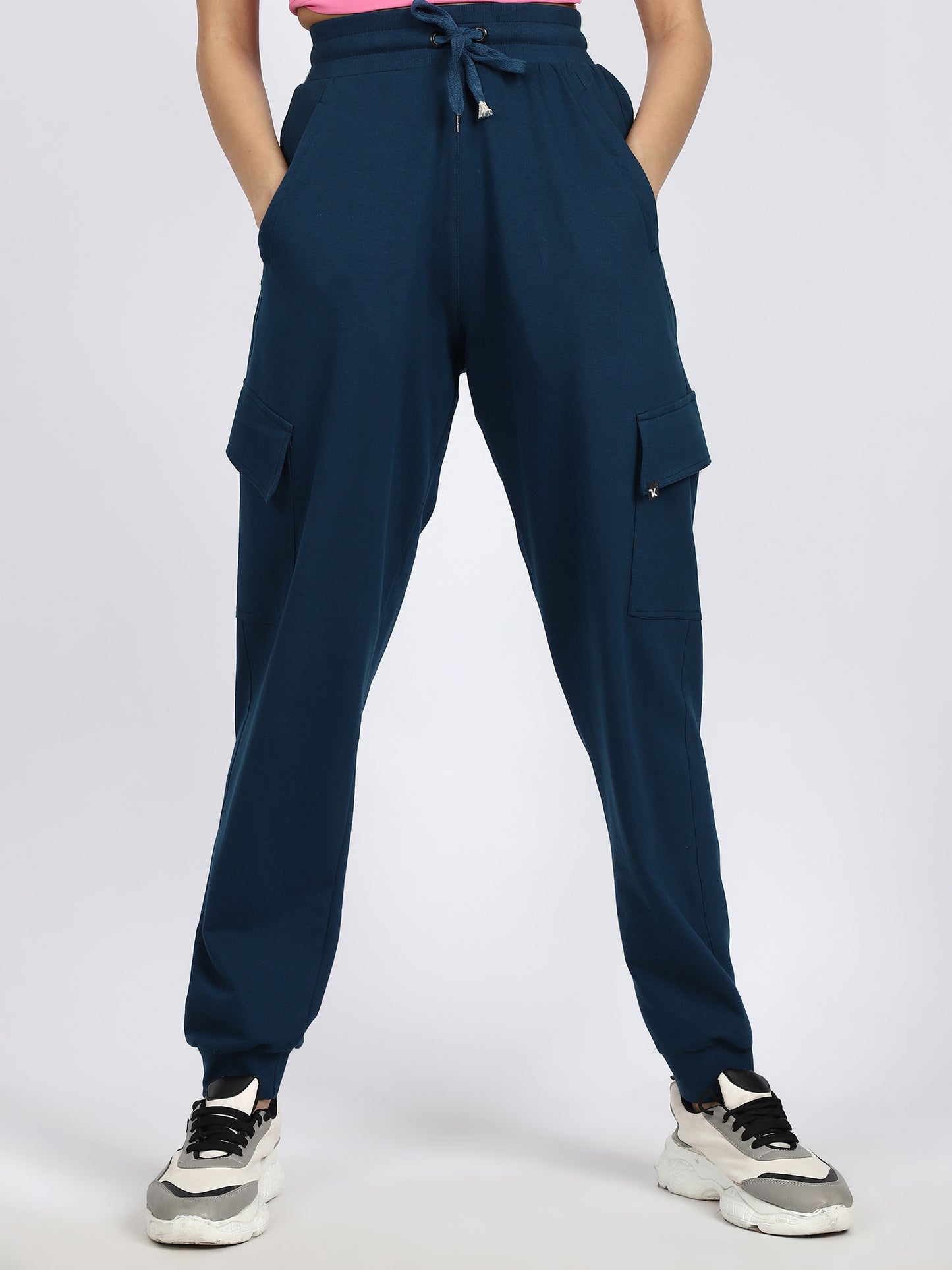 Women Streetwear Solid Joggers