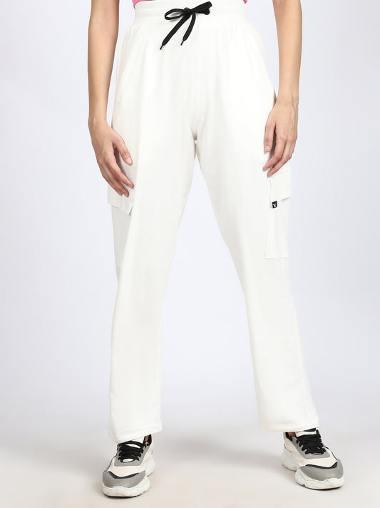Women Streetwear Solid Trackpants