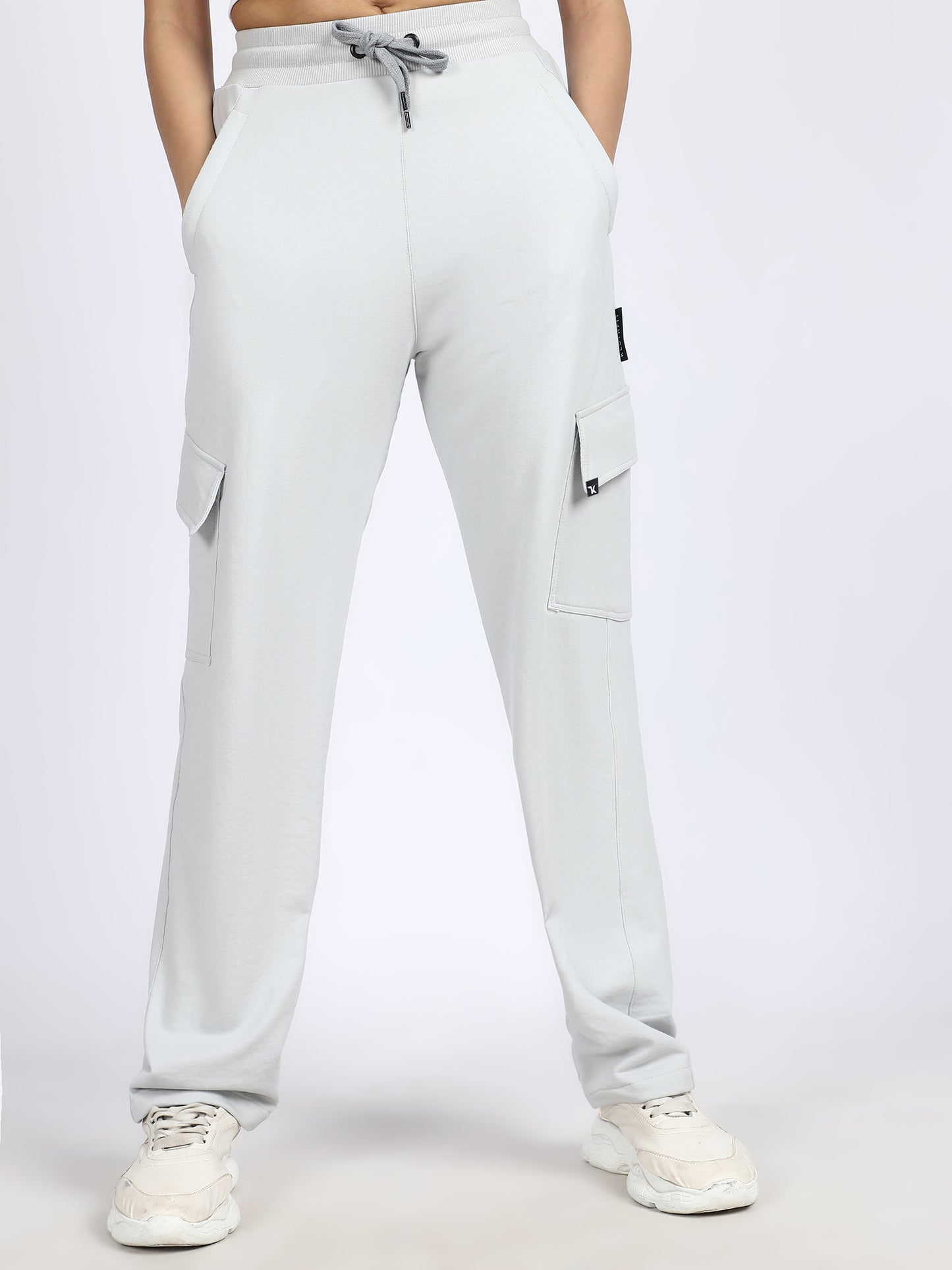 Women Streetwear Solid Trackpants
