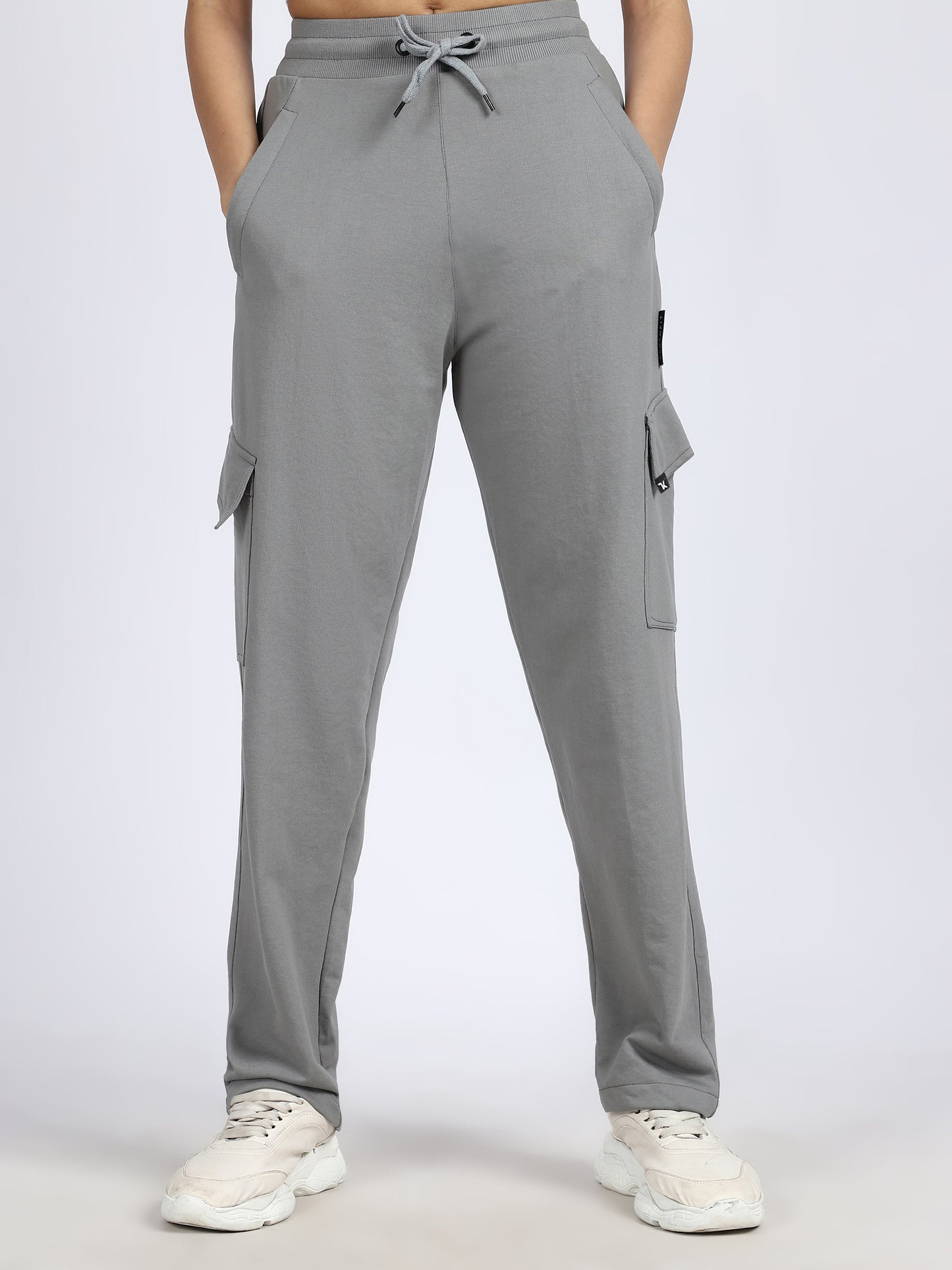 Women Streetwear Solid Trackpants