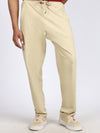 Men Solid Swatpants Beige