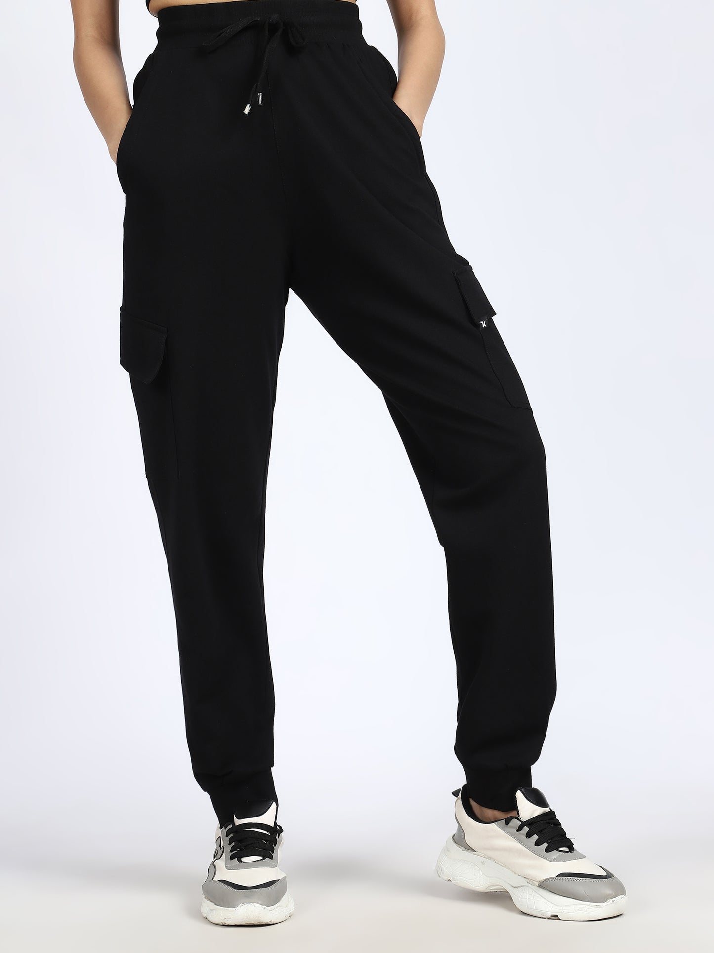 Women Streetwear Solid Joggers