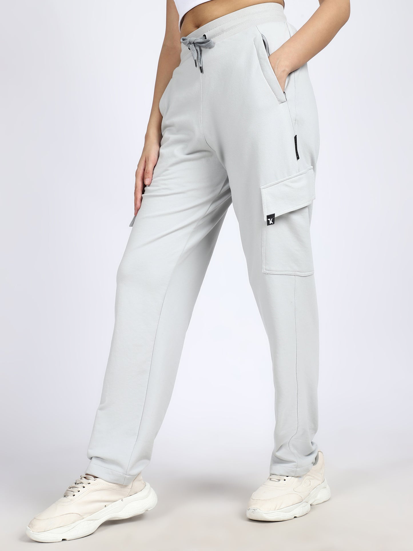Women Streetwear Solid Trackpants