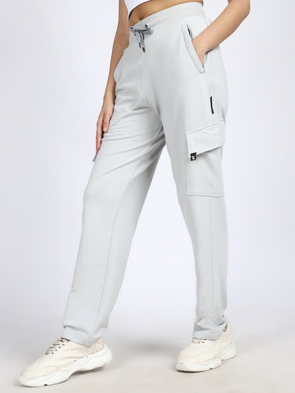 Women Streetwear Solid Trackpants