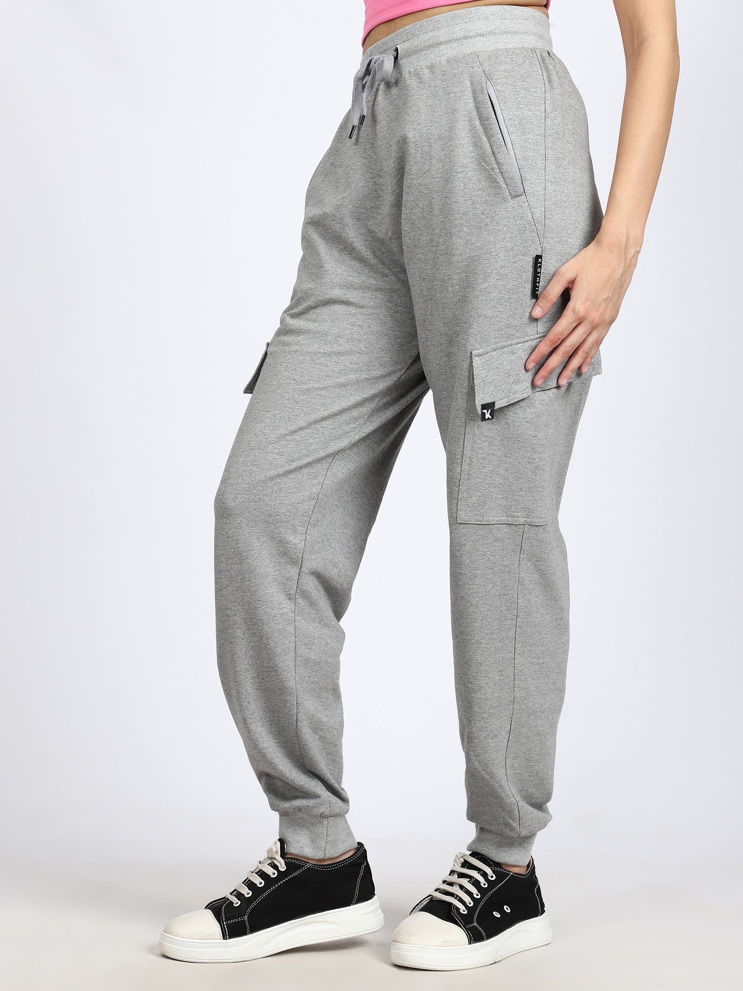 Women Streetwear Solid Joggers