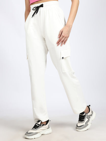 Women Streetwear Solid Trackpants