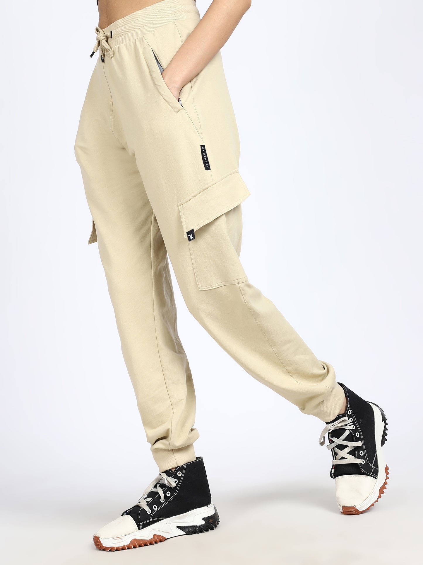 Women Streetwear Solid Joggers