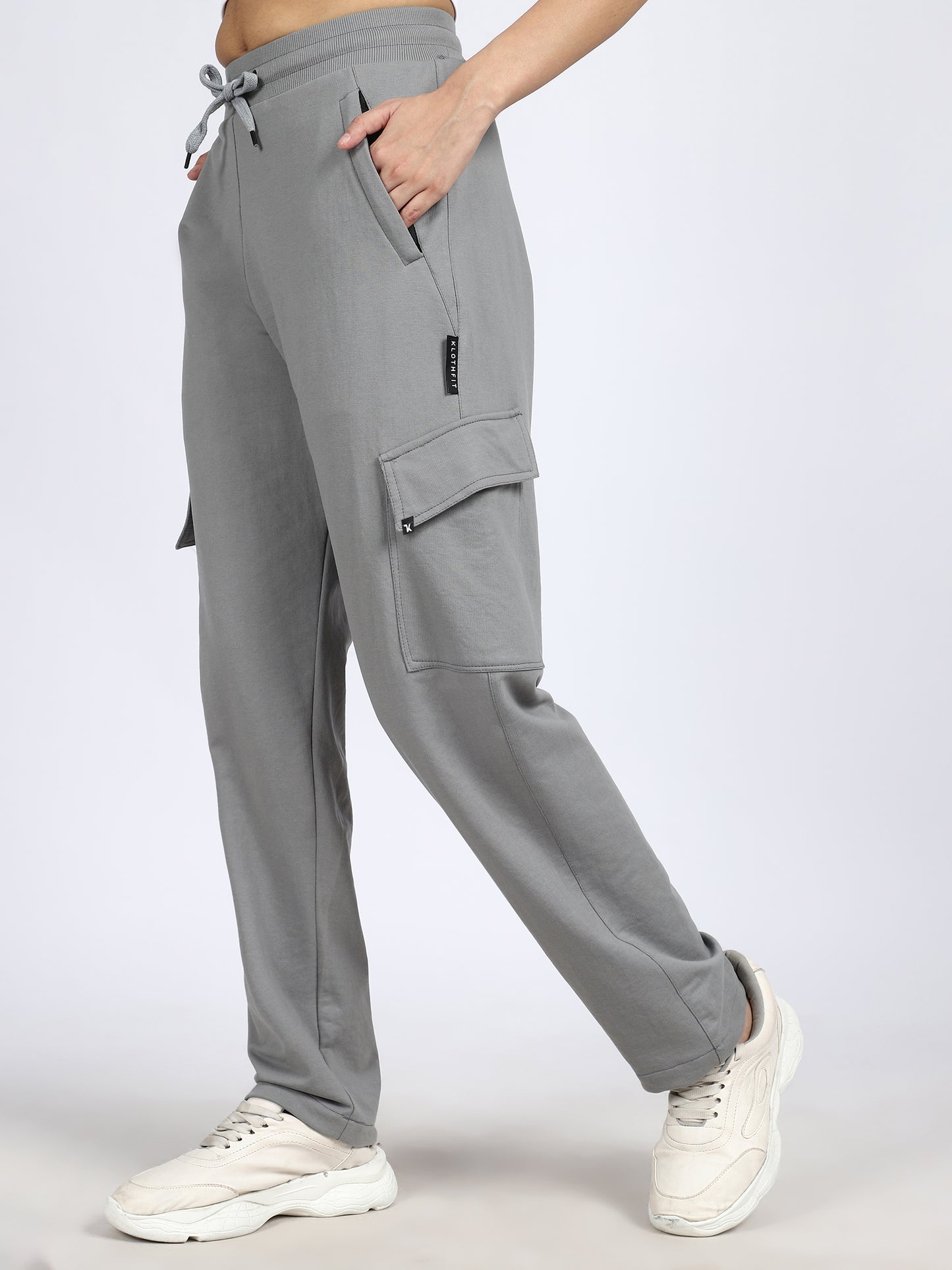 Women Streetwear Solid Trackpants