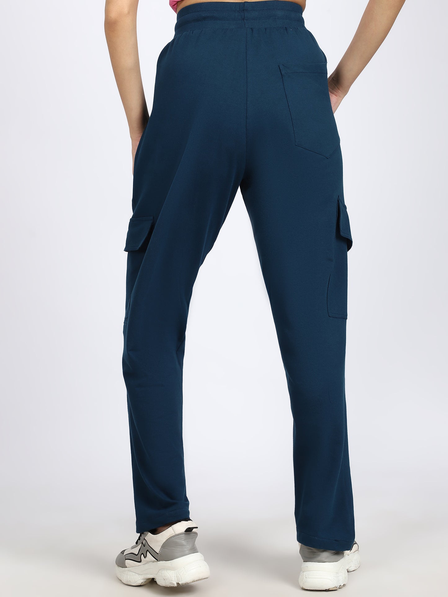 Women Streetwear Solid Trackpants