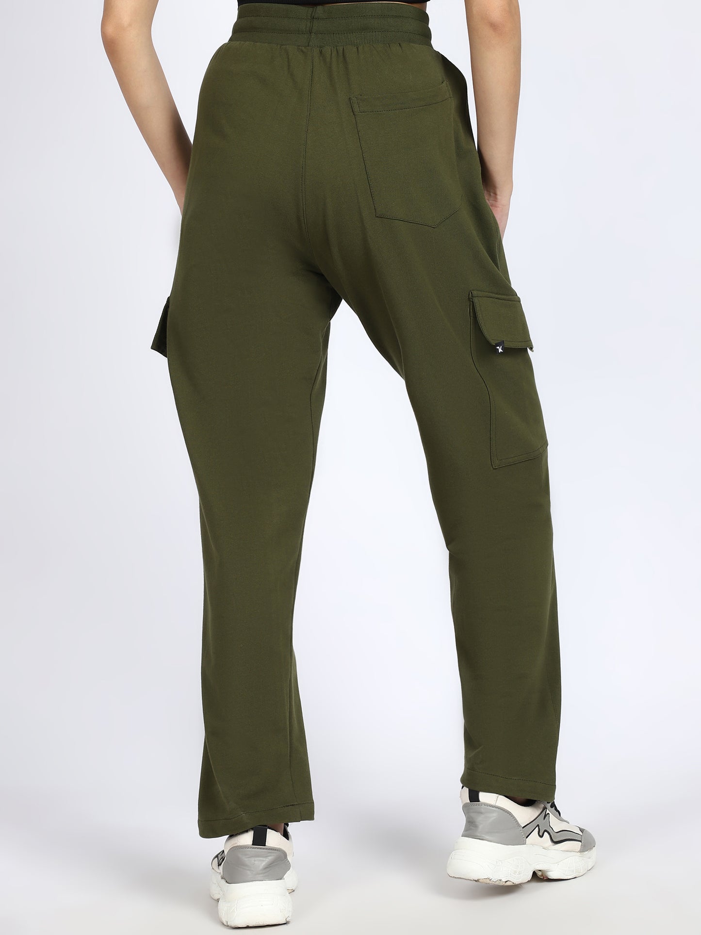 Women Streetwear Solid Trackpants