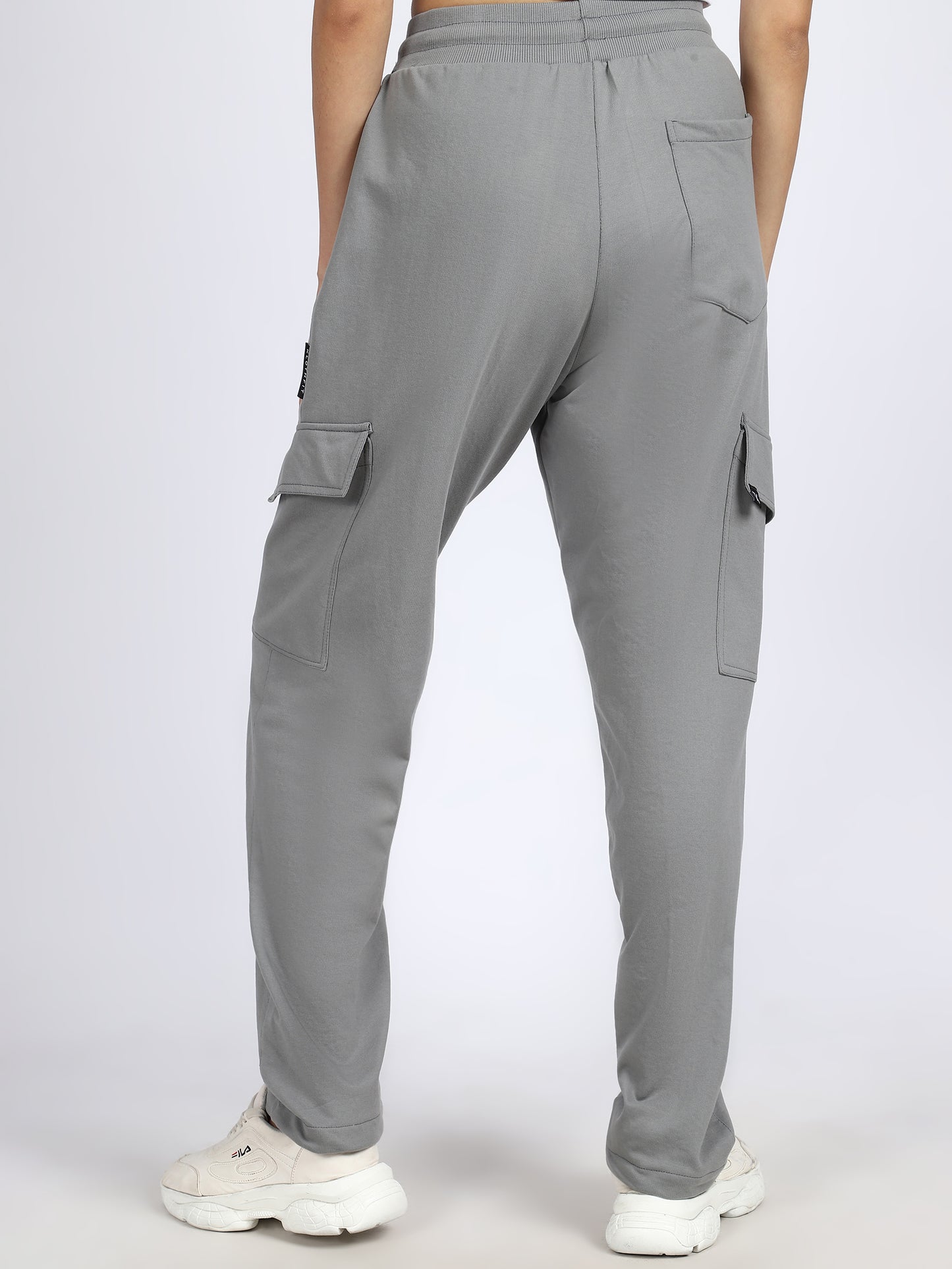 Women Streetwear Solid Trackpants
