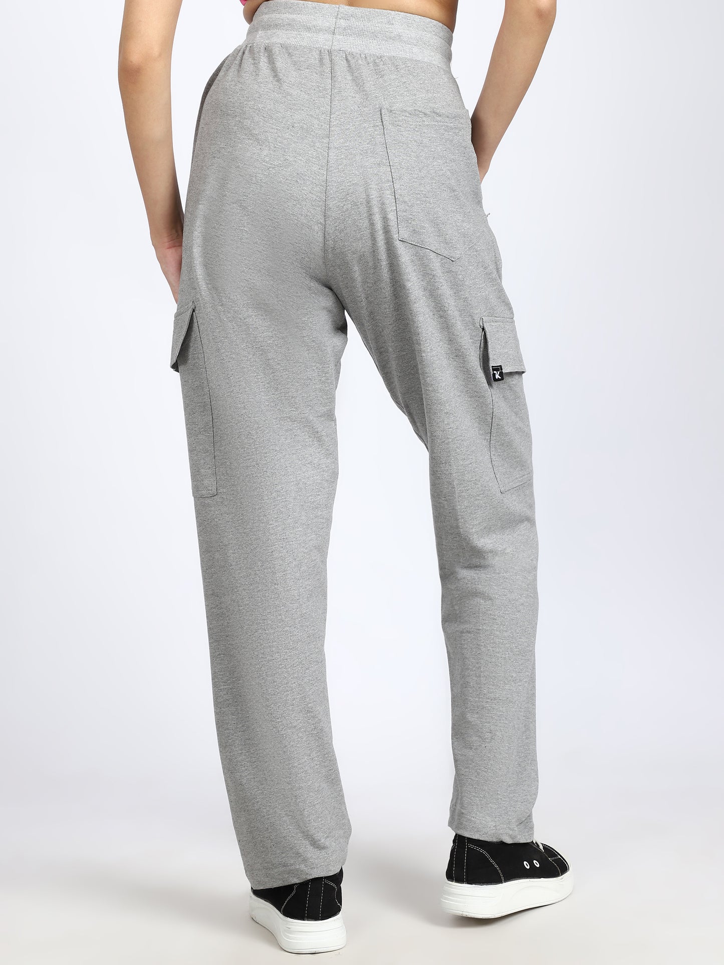 Women Streetwear Solid Trackpants