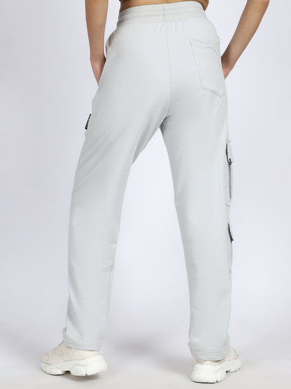 Women Streetwear Solid Trackpants