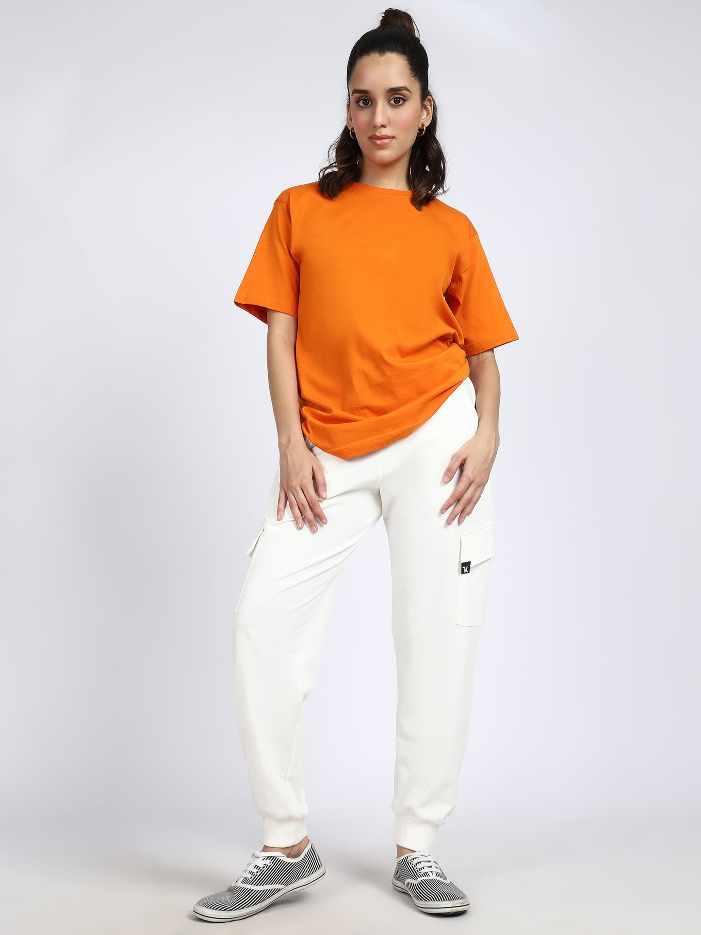 Women Streetwear Solid Joggers