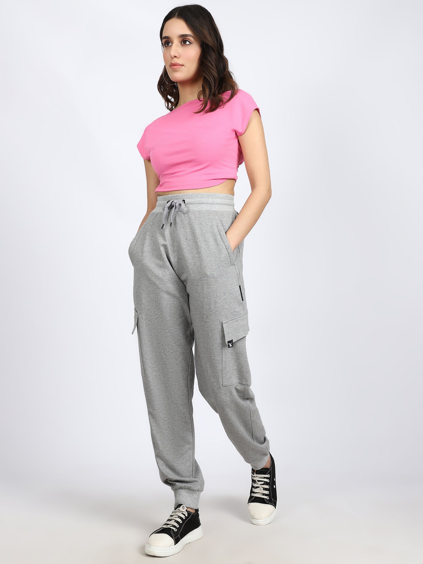 Women Streetwear Solid Joggers