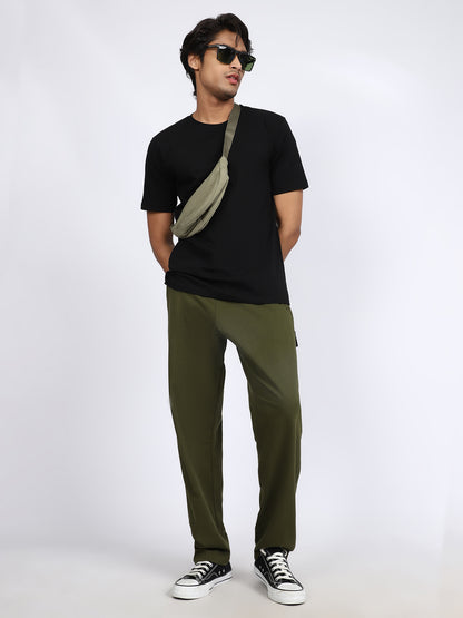 Men Daily Solid Trackpants