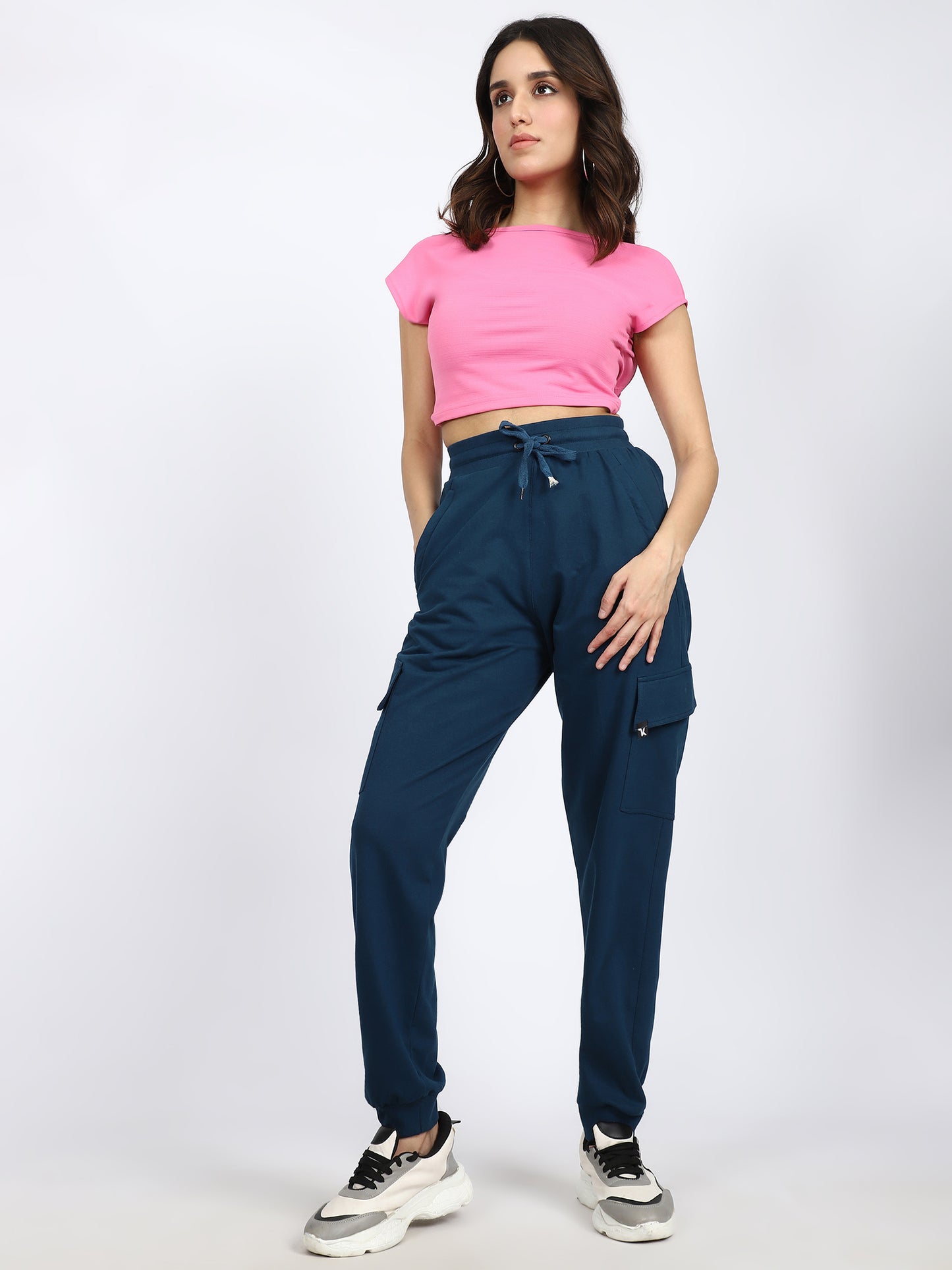Women Streetwear Solid Joggers
