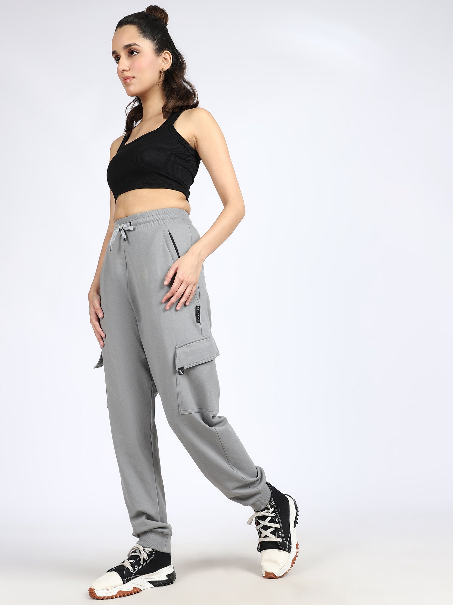 Women Streetwear Solid Joggers
