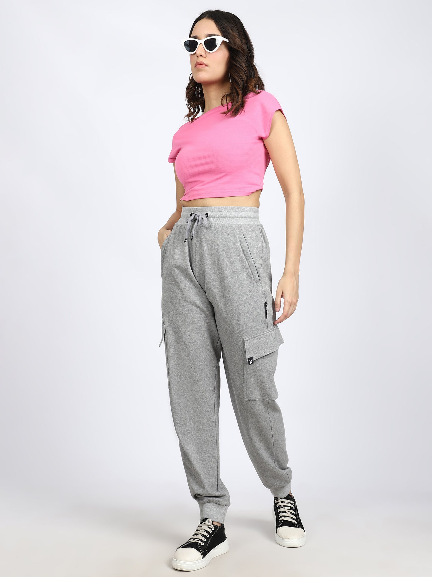 Women Streetwear Solid Joggers