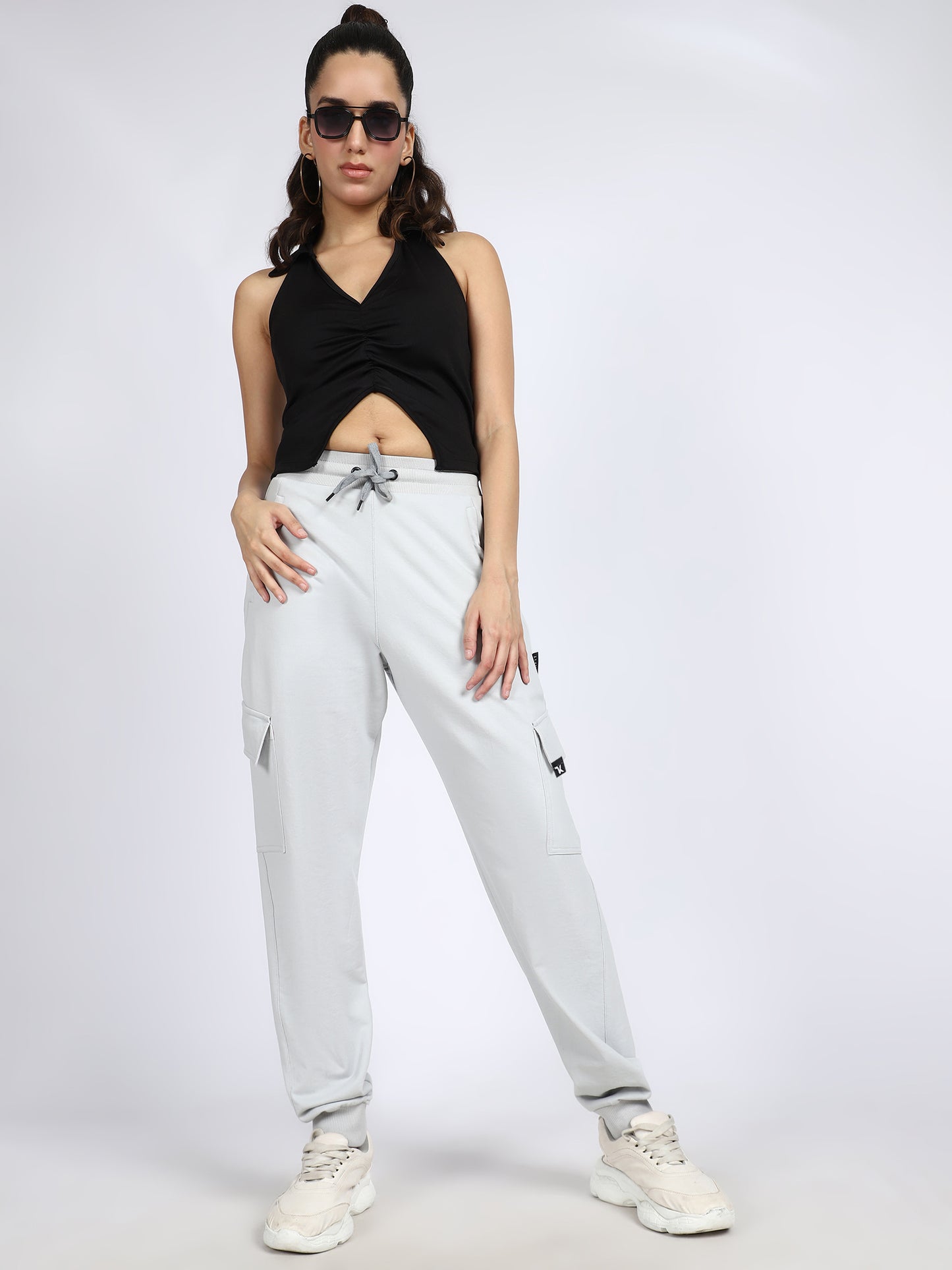 Women Streetwear Solid Joggers