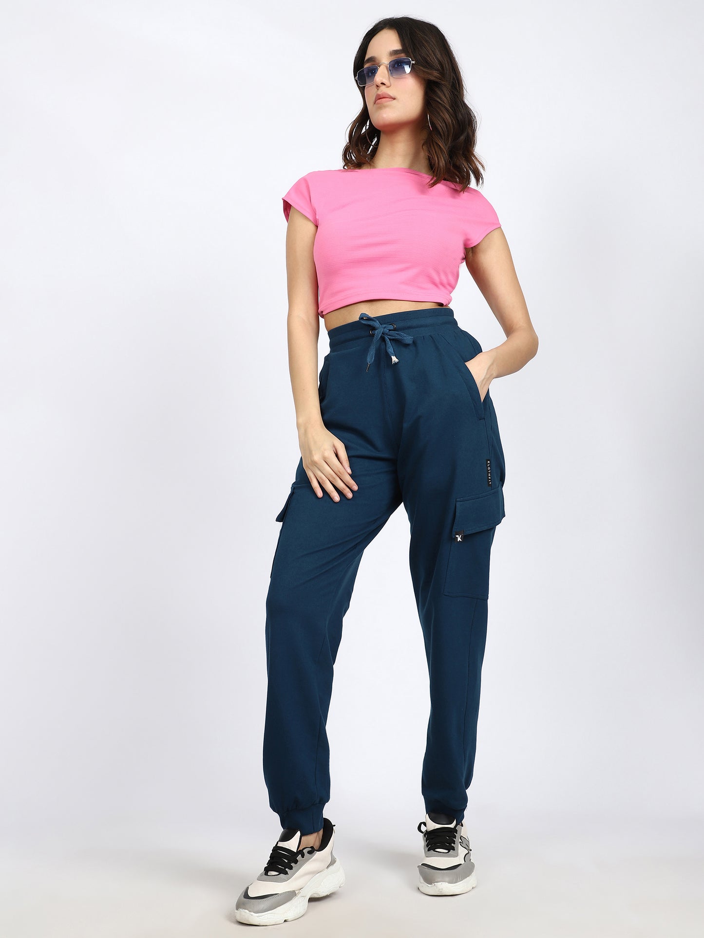 Women Streetwear Solid Joggers