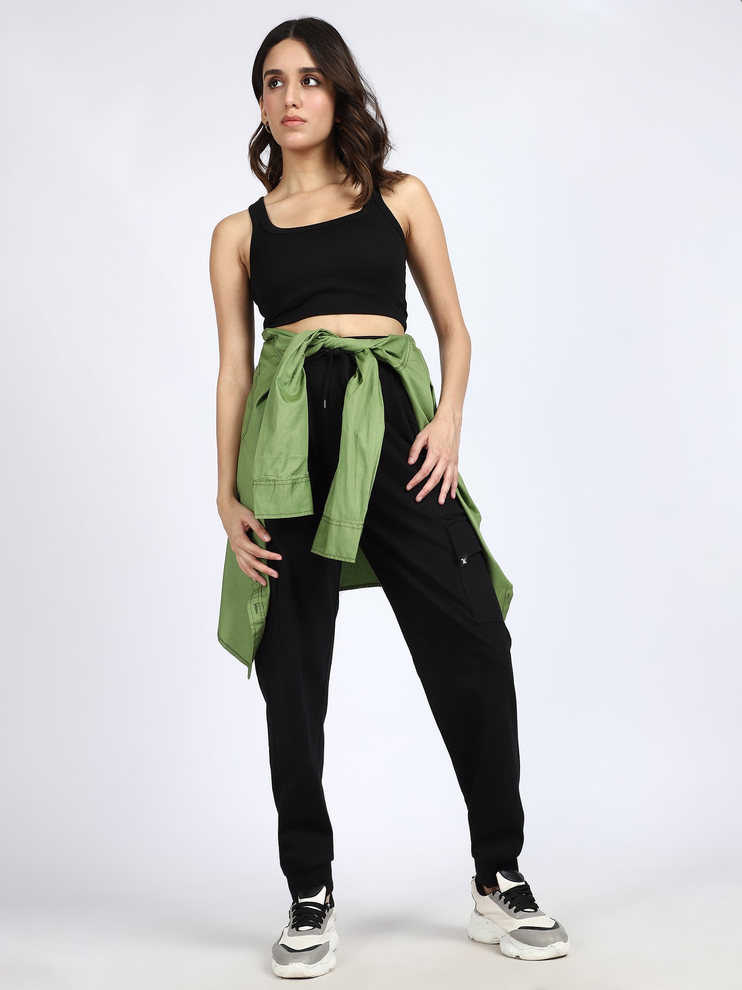 Women Streetwear Solid Trackpants