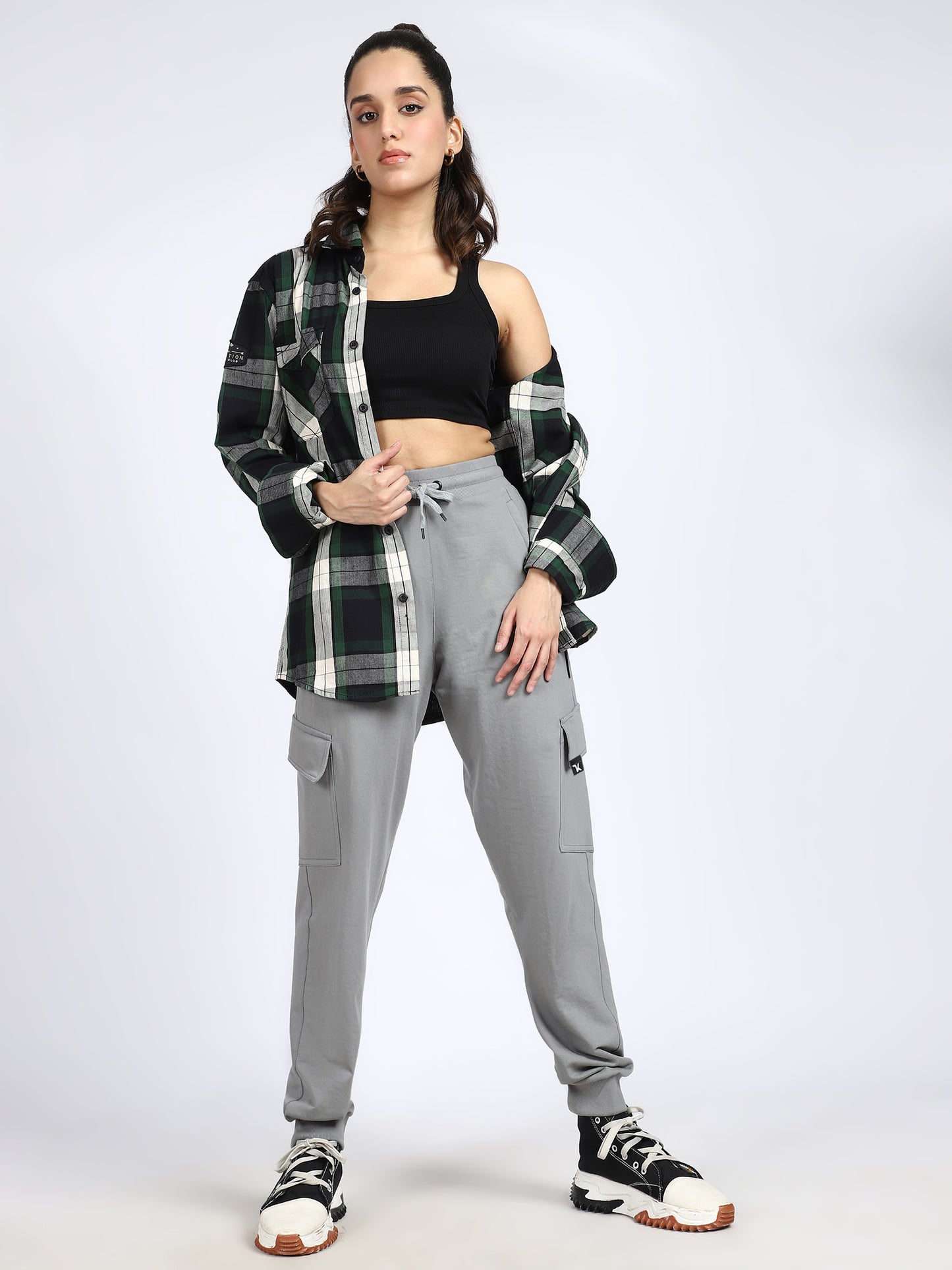 Women Streetwear Solid Joggers