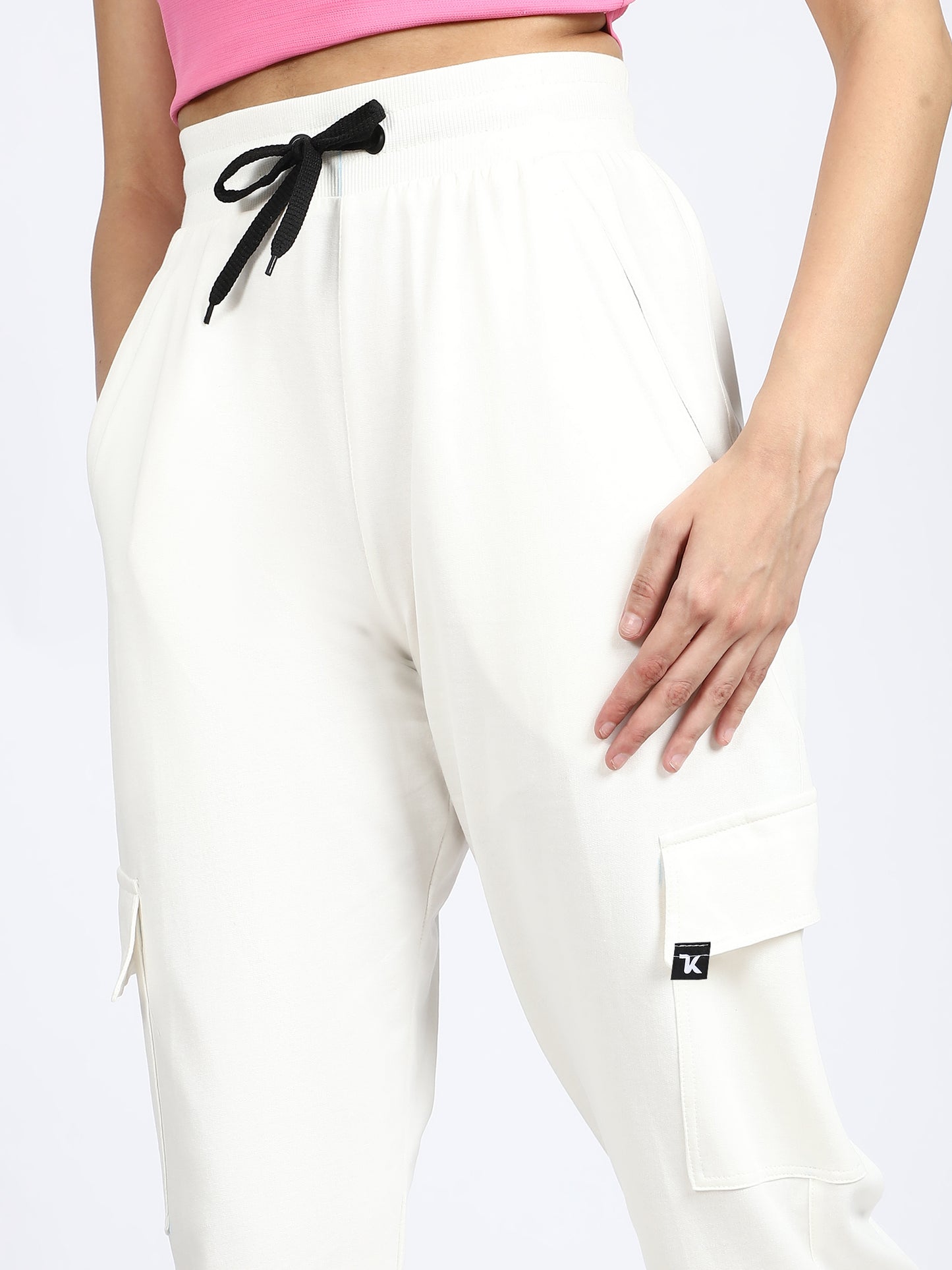 Women Streetwear Solid Trackpants