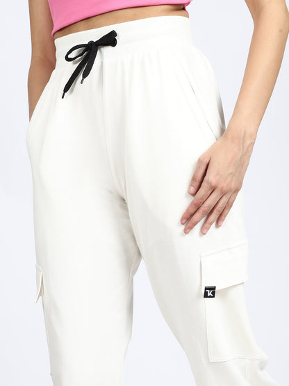 Women Streetwear Solid Trackpants
