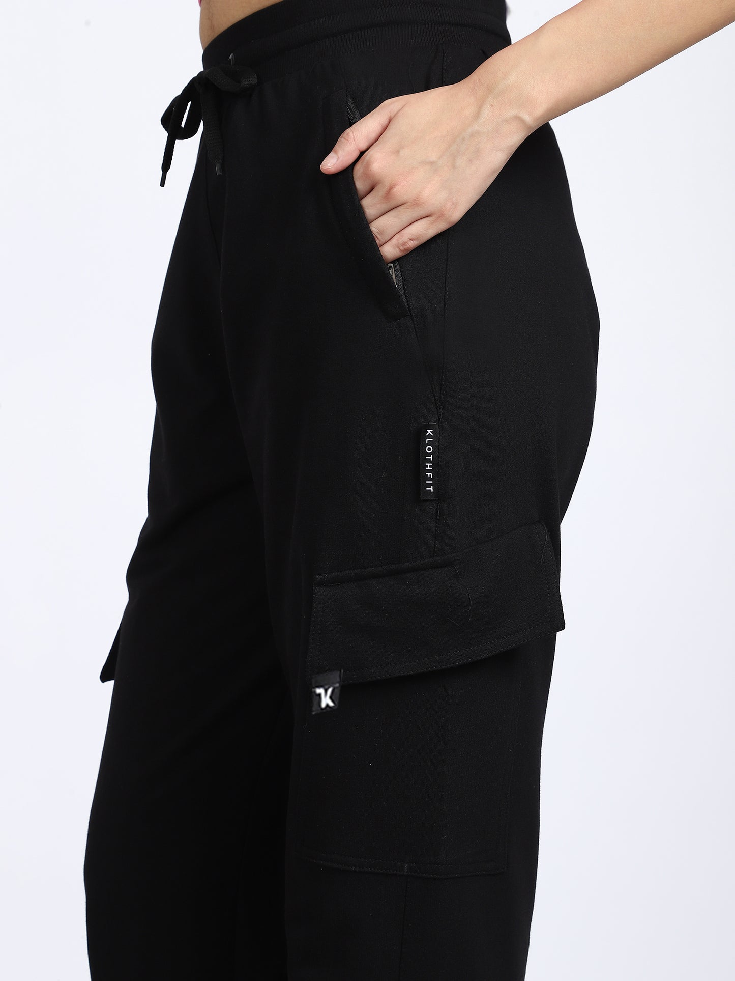 Women Streetwear Solid Trackpants