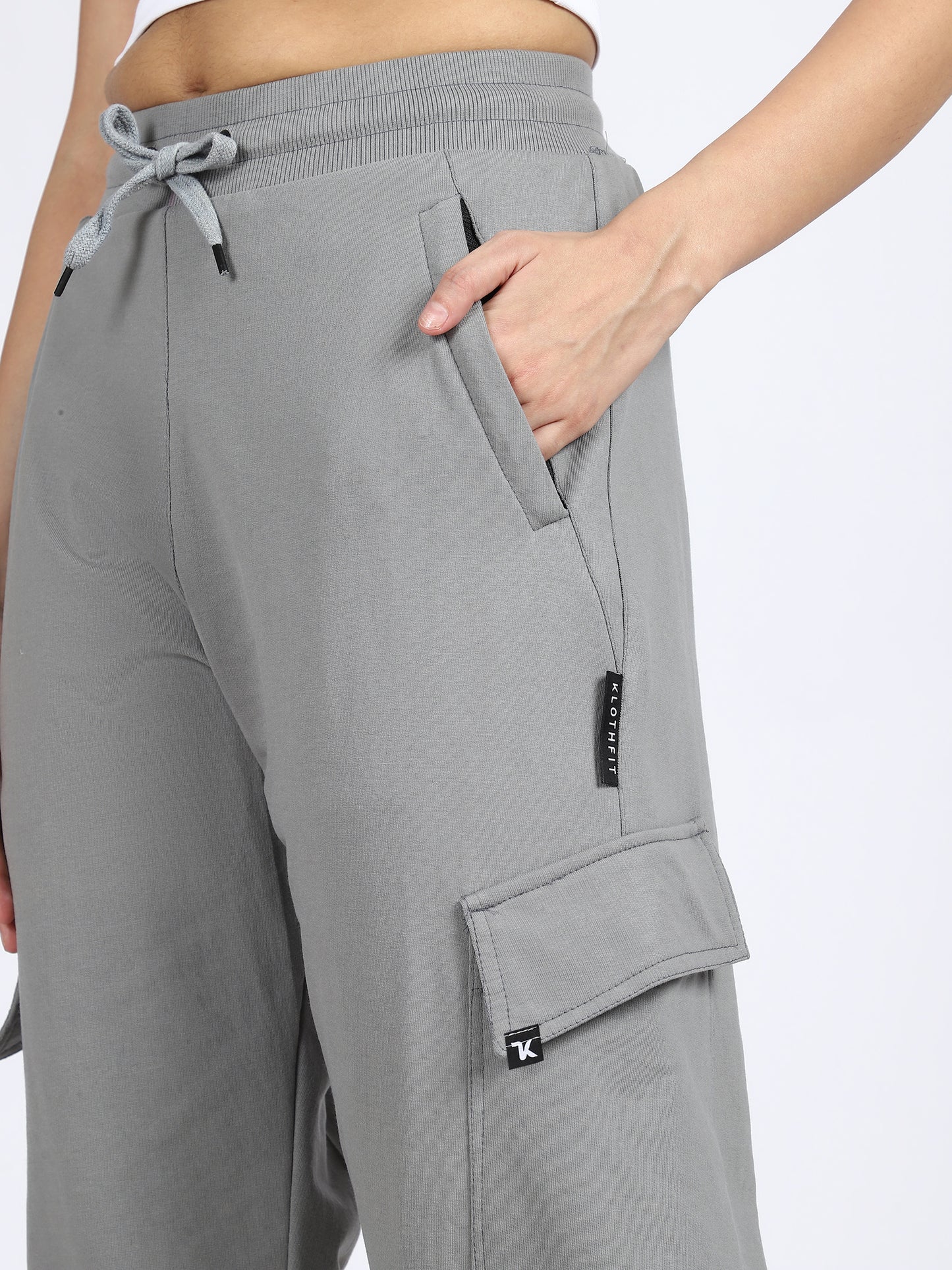 Women Streetwear Solid Trackpants