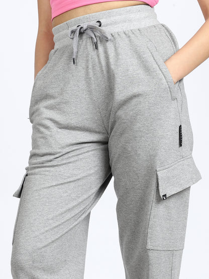 Women Streetwear Solid Trackpants
