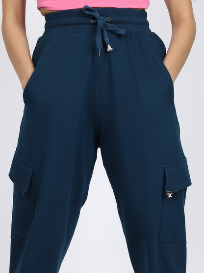 Women Streetwear Solid Joggers