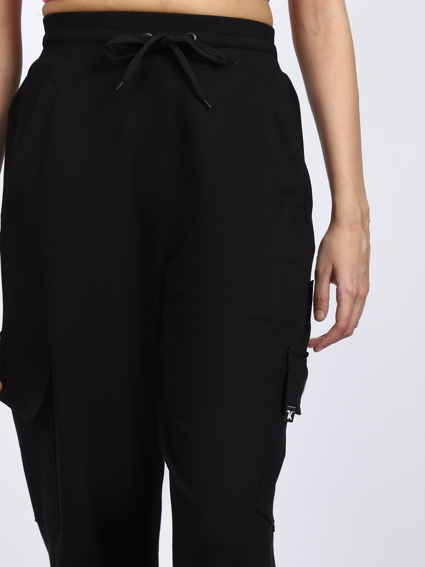 Women Streetwear Solid Trackpants