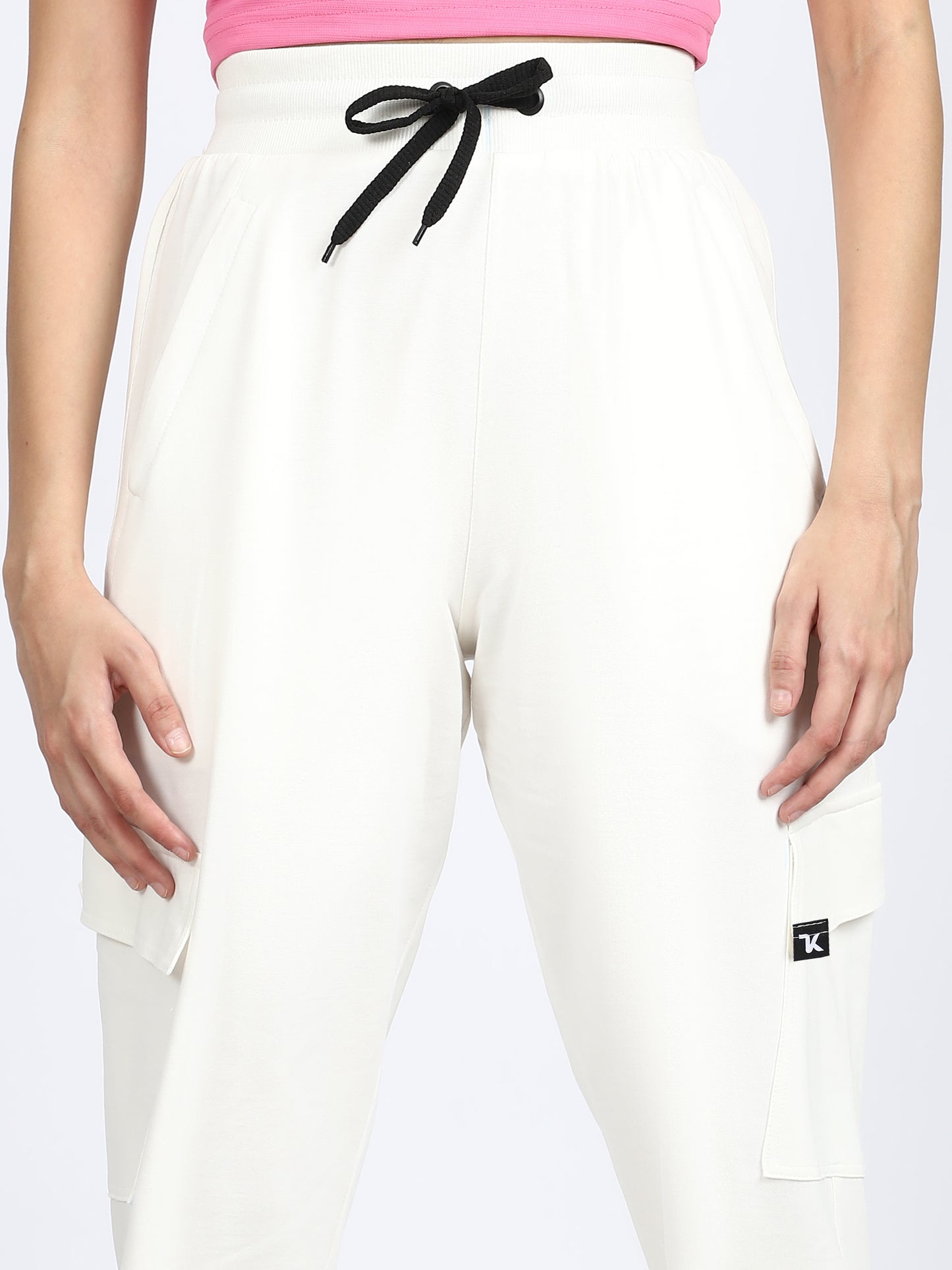 Women Streetwear Solid Trackpants