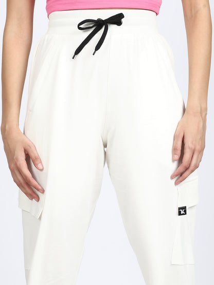 Women Streetwear Solid Trackpants