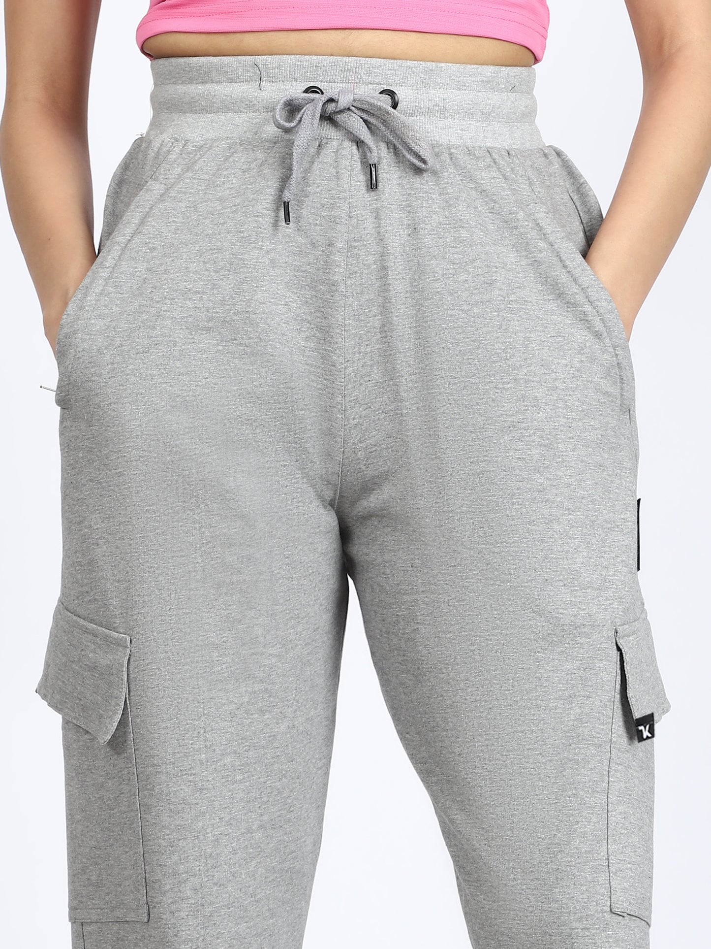 Women Streetwear Solid Trackpants