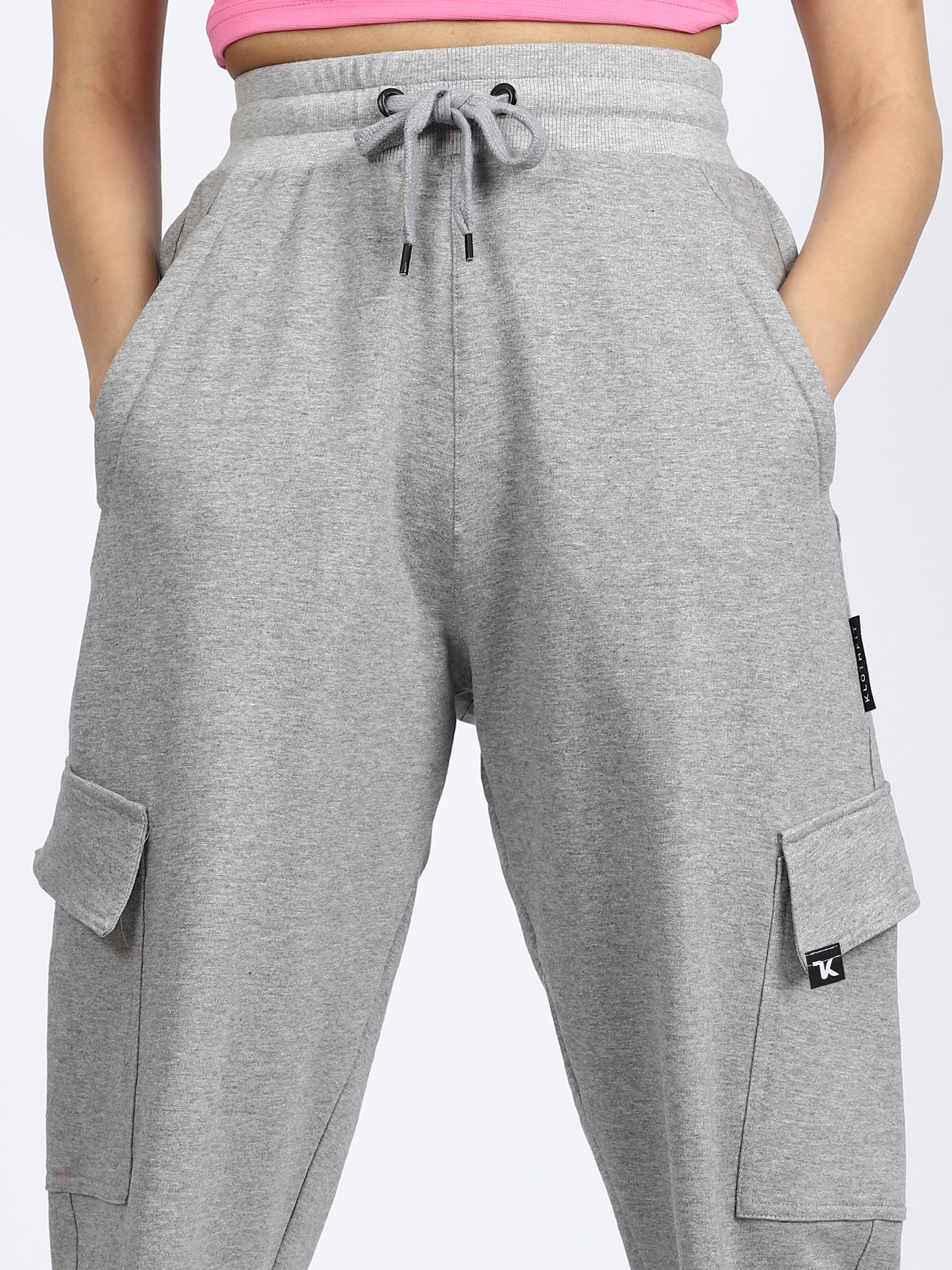 Women Streetwear Solid Joggers