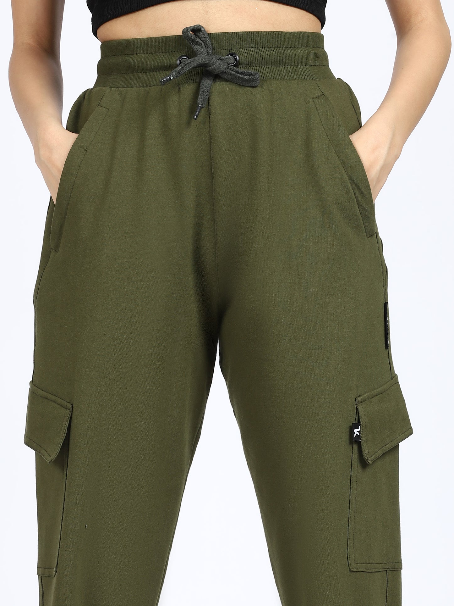 Women Streetwear Solid Trackpants