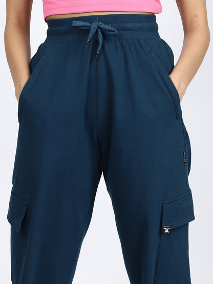 Women Streetwear Solid Trackpants