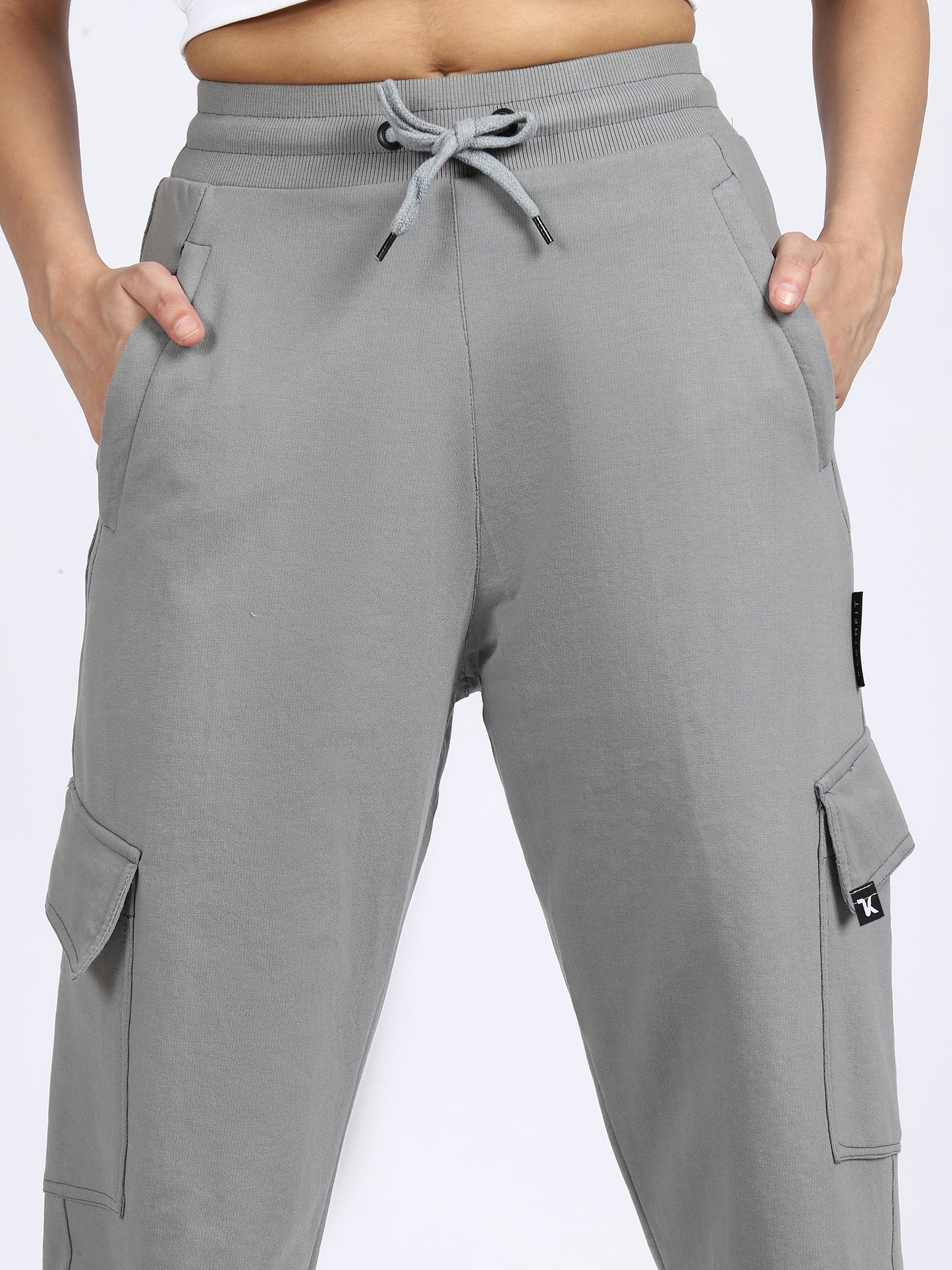 Women Streetwear Solid Trackpants