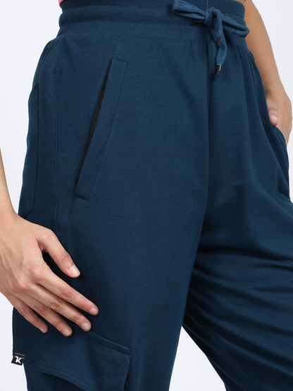 Women Streetwear Solid Trackpants